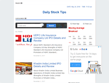 Tablet Screenshot of dailystocktips.co.in
